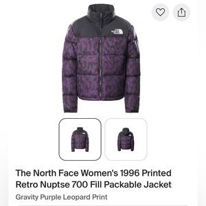 The North Face Women's 1996 Printed Retro Nuptse 700 size S